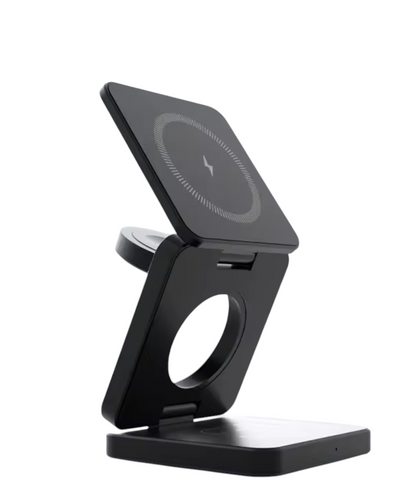 3 in 1 Foldable Fast Charge Magnetic Charger – iPhone, Apple Watch & Earbuds.