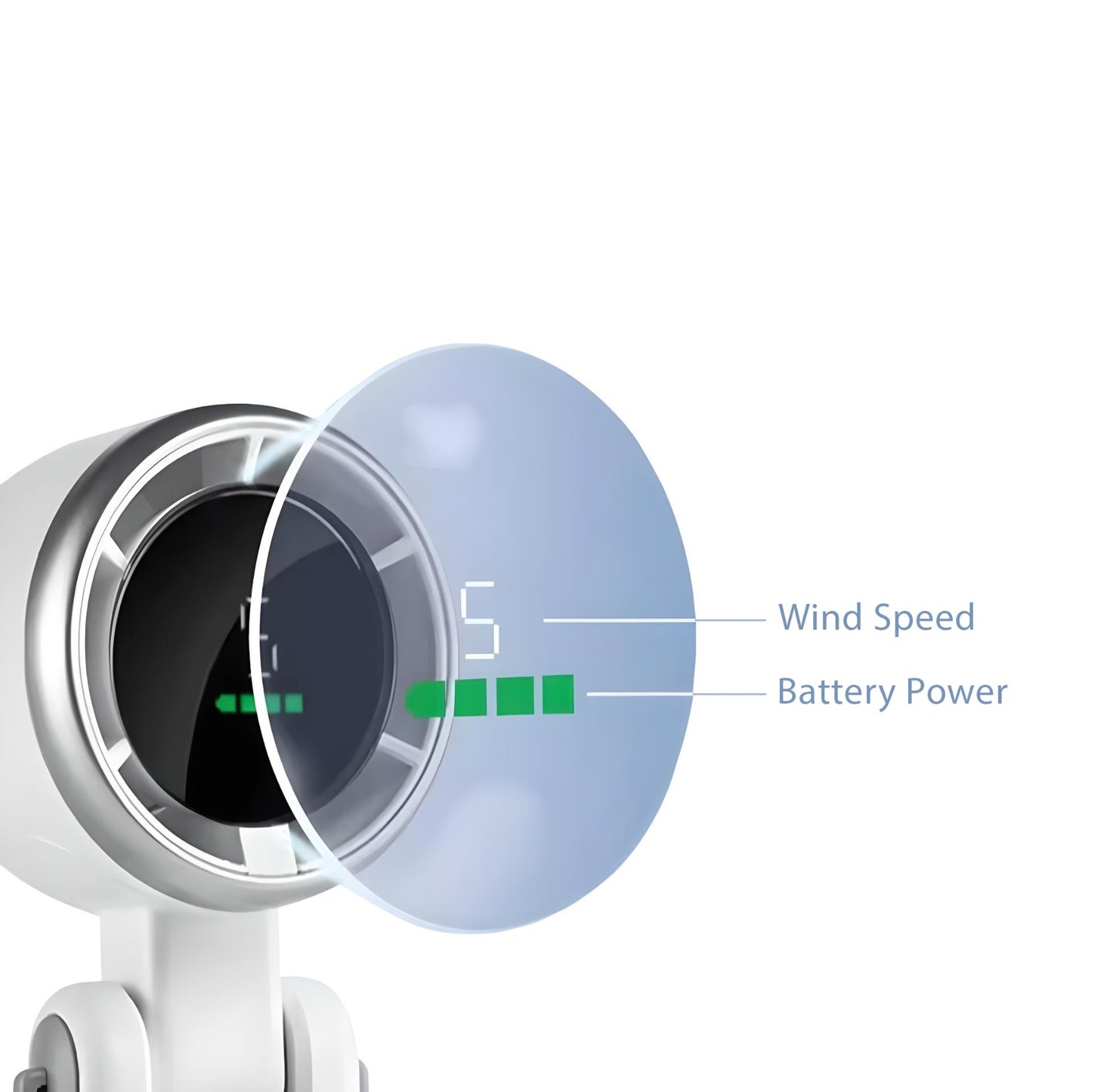 3600mAh Mini Foldable Desktop & Handheld Fan